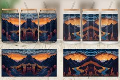 Mountain Paper Quilling Glass Can Wraps Product Image 3