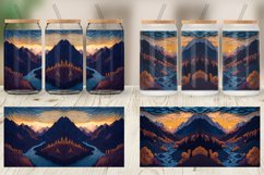 Mountain Paper Quilling Glass Can Wraps Product Image 4