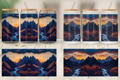 Mountain Paper Quilling Glass Can Wraps Product Image 5