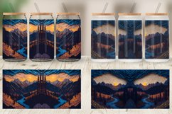 Mountain Paper Quilling Glass Can Wraps Product Image 6
