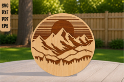 Mountain Laser Cut File Product Image 1