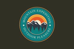 outdoor mountain adventure logo Product Image 1