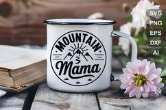 Mountain Mama SVG File | Camping Round Sign SVG Product Image 4