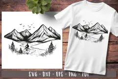 Mountain mountain bike clipart Adventure svg