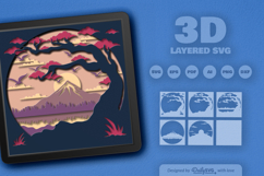 Mountain View Layered Shadow Box Product Image 4