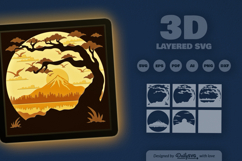 Mountain View Layered Shadow Box Product Image 2