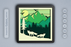 Mountain View Layered Shadow Box Product Image 2