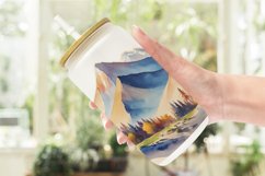 Mountain Vistas Landscape Glass Can Wraps Product Image 2