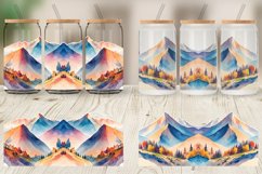 Mountain Vistas Landscape Glass Can Wraps Product Image 5