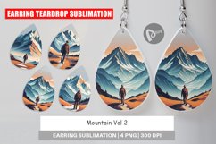 Earring Teardrop Mountain Product Image 1