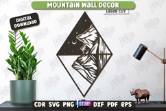 Mountain Wall Decor Laser Cut| Home Interior | Wall Art| CNC Product Image 1