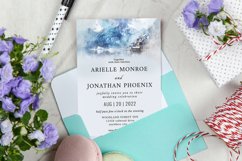 Mountain Watercolor Elegant Wedding Invitation Template Product Image 1