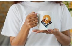 Mountains and Sun | Mug sublimation design Product Image 2