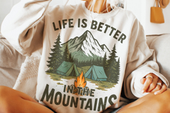 Life Is Better In The Mountains PNG, Camping PNG, Adventure Product Image 3