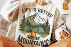 Life Is Better In The Mountains PNG, Camping PNG, Adventure Product Image 3