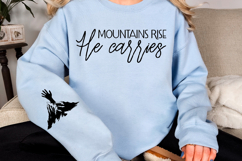 Mountains rise he carries Sleeve Svg Design Product Image 3
