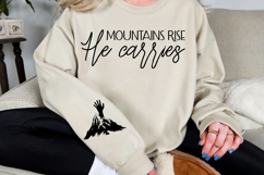 Mountains rise he carries Sleeve Svg Design Product Image 2