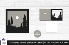 mountains-tropical-sky-nature svg-layered svg-3d layered-shadow box svg-multi laye-landscape