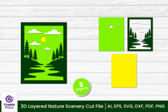 mountains-tropical-sky-nature svg-layered svg-3d layered-shadow box svg-multi laye-landscape
