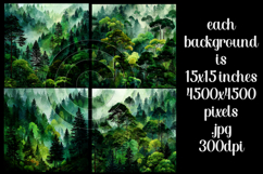 Nature Background, Forest Background, Mountainside Trees, s1 Product Image 2