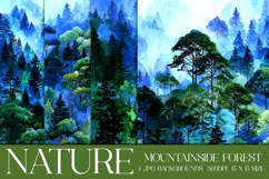 Nature Background, Forest Background, Mountainside Trees, s3 Product Image 1