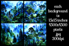 Nature Background, Forest Background, Mountainside Trees, s3 Product Image 2