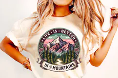 Life Is Better In The Mountains PNG, Camping PNG, Adventure Product Image 2