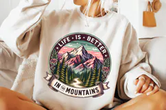 Life Is Better In The Mountains PNG, Camping PNG, Adventure Product Image 3