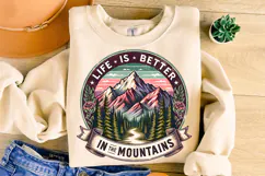 Life Is Better In The Mountains PNG, Camping PNG, Adventure Product Image 1