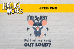 Sarcatic Cute Animal Quote 300 DPI PNG Product Image 1