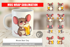 Mug Wrap Mouse Beer Day Product Image 1
