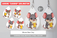 Earring Mouse Beer Day Product Image 1