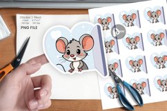 Sticker Heart Mouse Product Image 1