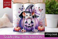 Mouse Halloween Tumbler Wrap Coquette Tumbler PNG Product Image 1