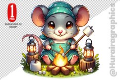 Cute Mouse Clipart - PNG File Product Image 1