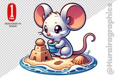 Cute Mouse Clipart - PNG File Product Image 1