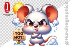 Cute Mouse Clipart - PNG File Product Image 1