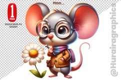 Cute Mouse Clipart - PNG File Product Image 1