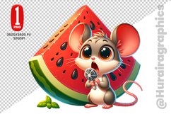 Cute Mouse Clipart - PNG File Product Image 1