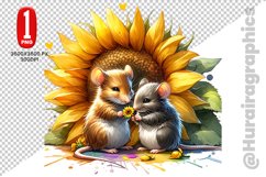 Cute Mouse Clipart - PNG File Product Image 1