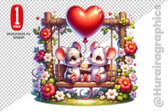 Cute Mouse Clipart - PNG File Product Image 1