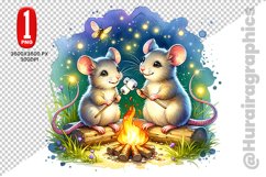 Cute Mouse Clipart - PNG File Product Image 1