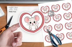 Sticker Heart Mouse Product Image 1