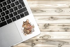 Mouse And Flower Stickers Clipart Bundle Product Image 2