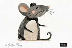 Woodland Mouse Clipart | Animal PNG Product Image 1