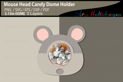 Kawaii Mouse Candy Dome SVG Product Image 3