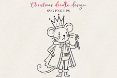 Hand-Drawn Christmas Character | Festive Ink Art SVG PNG EPS Product Image 1