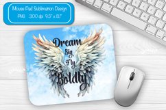 Mouse pad Sublimation designs Mouse pad Wings quote png Product Image 1