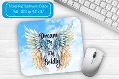 Mouse pad Sublimation designs Mouse pad Wings quote png Product Image 1