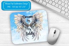 Mouse pad Sublimation designs Mouse pad Wings quote png Product Image 1